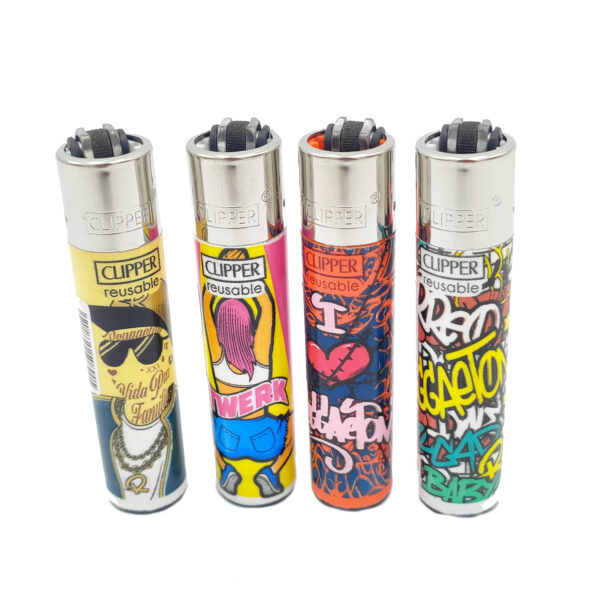 Aggiungi stile alla tua collezione con gli accendini Clipper Lighters I Love Music. Design unico per gli amanti della musica. Acquista or